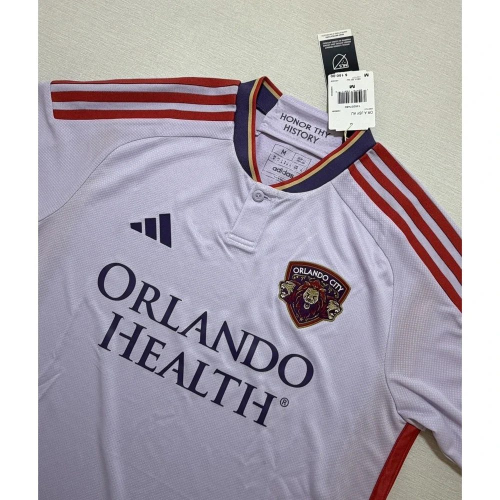Adidas Orlando City SC Authentic Away Jersey M MLS Slim Fit AEROREADY NWT 24/25
